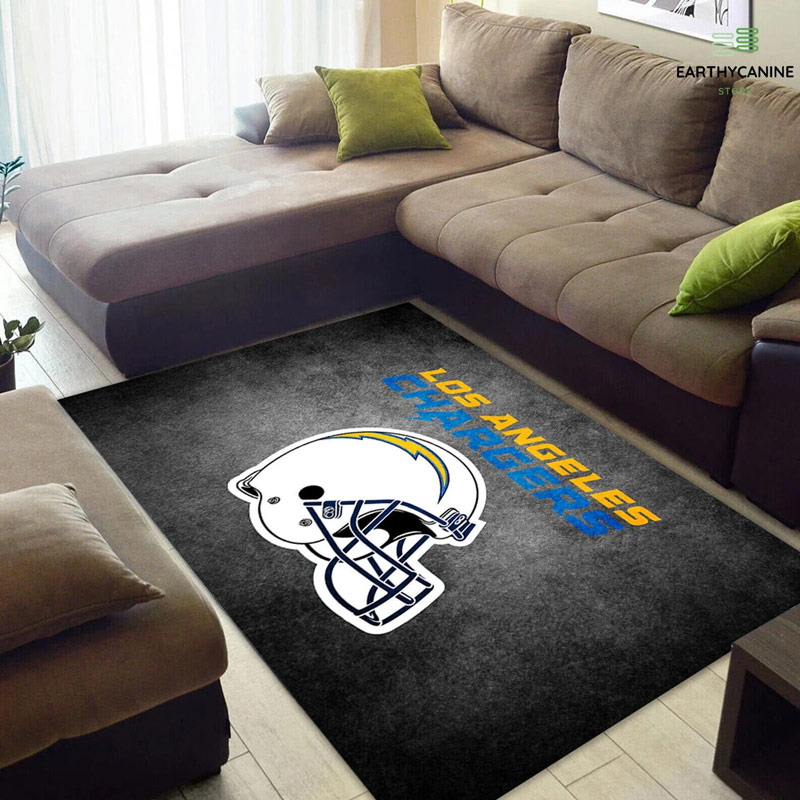 Los Angeles Chargers Area Rug NFL Area Rug Bathroom Rugs Indoor Rug Rectangle Carpet