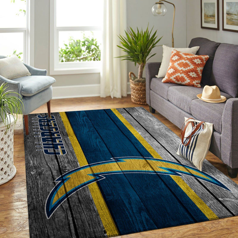 Los Angeles Chargers Rug NFL Area Rug Bedroom Rug Indoor Indoor Rugs Rectangle Carpet