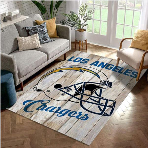 Los Angeles Chargers Area Rug NFL Area Rug Bathroom Rugs Indoor Indoor Rug Rectangle Carpet