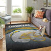 Los Angeles Chargers Rug NFL Area Rug Bathroom Rug Indoor Rug Rectangle Carpet 3 los angeles chargers rug living room rug floor rug regtangle carpet home decor ver 1149