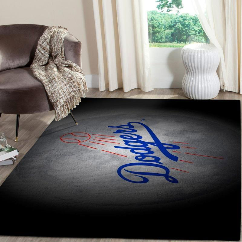 Los Angeles Dodgers Rug MLB Area Rug Bedroom Rug Indoor Rug Rectangle Carpet