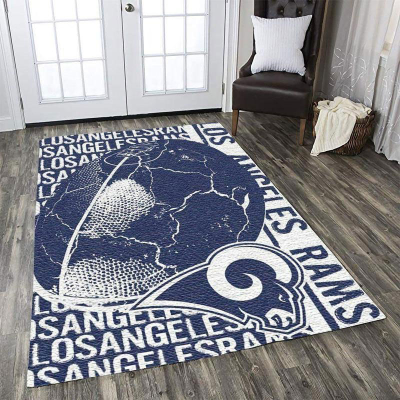 Los Angeles Rams Rug NFL Area Rug Bedroom Area Rug Indoor Indoor Rugs Rectangle Carpet