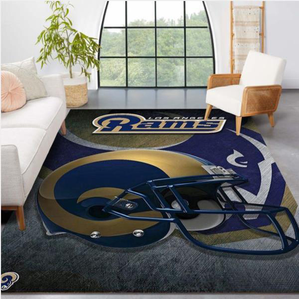 Los Angeles Rams Rug NFL Area Rug Bedroom Area Rug Indoor Indoor Rugs Rectangle Carpet