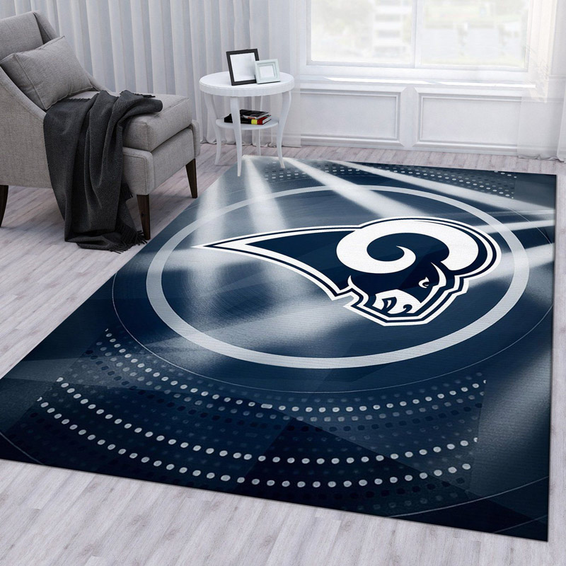 Los Angeles Rams Area Rug NFL Area Rug Bedroom Rug Indoor Rug Rectangle Carpet
