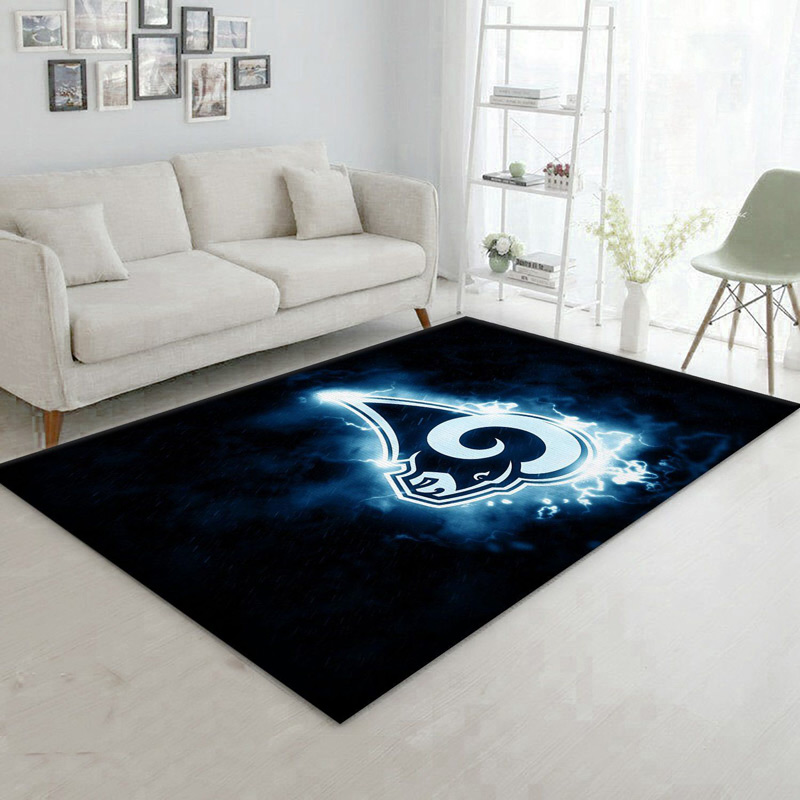 Los Angeles Rams Area Rug NFL Area Rug Bathroom Rugs Indoor Rugs Rectangle Carpet