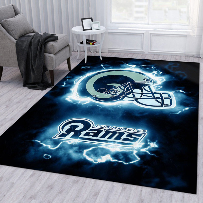 Los Angeles Rams Area Rug NFL Area Rug Bathroom Rug Indoor Rugs Rectangle Carpet