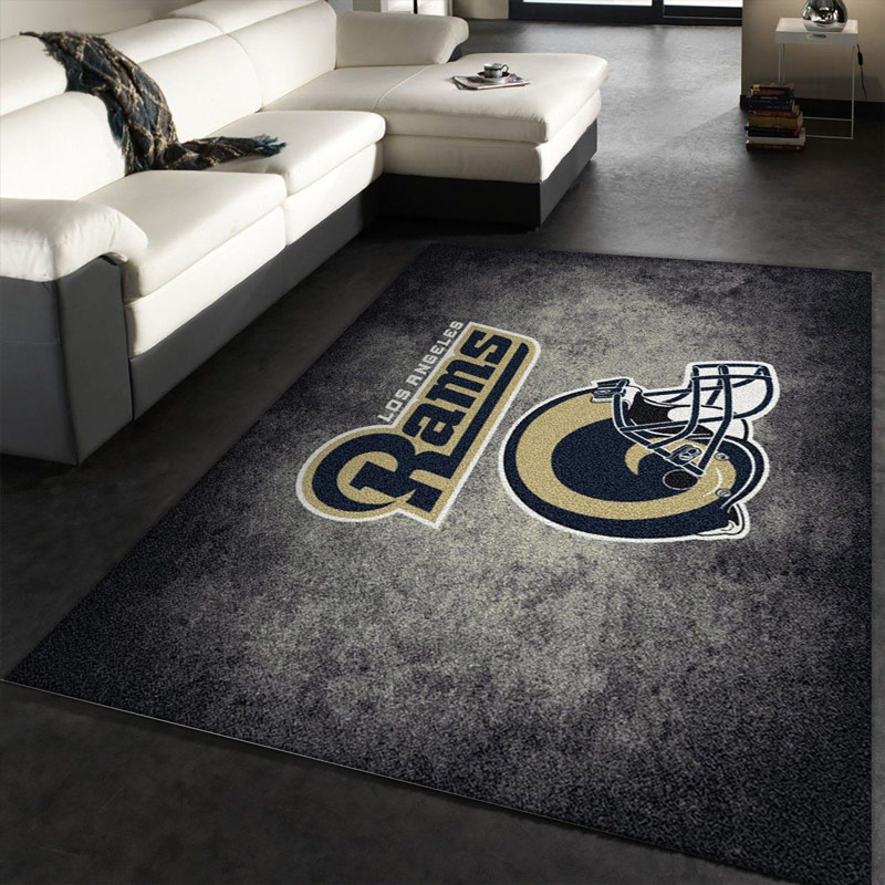 Los Angeles Rams Area Rug NFL Area Rug Living Room Area Rug Indoor Rug Rectangle Carpet