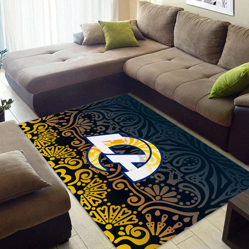 Los Angeles Rams Rug NFL Area Rug Kitchen Rug Indoor Rugs Rectangle Carpet