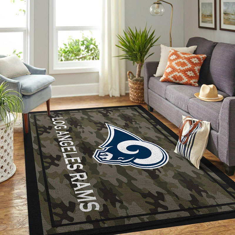Los Angeles Rams Area Rug NFL Area Rug Bedroom Area Rug Indoor Rugs Rectangle Carpet