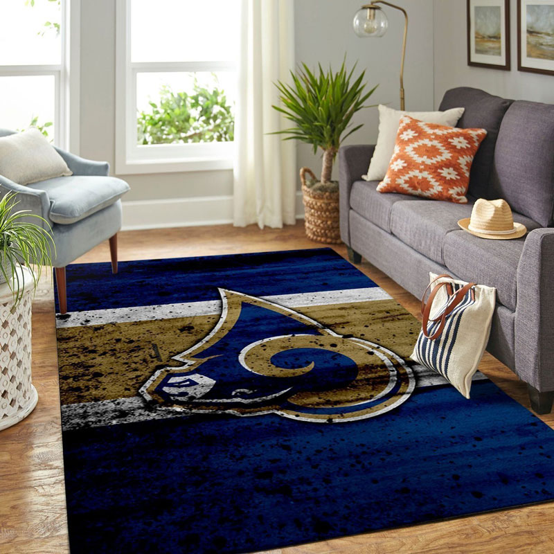 Los Angeles Rams Rug NFL Area Rug Bedroom Rug Indoor Indoor Rugs Rectangle Carpet