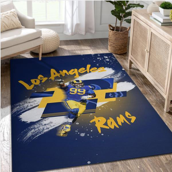 Los Angeles Rams Rug NFL Area Rug Dining Room Rugs Indoor Rugs Rectangle Carpet