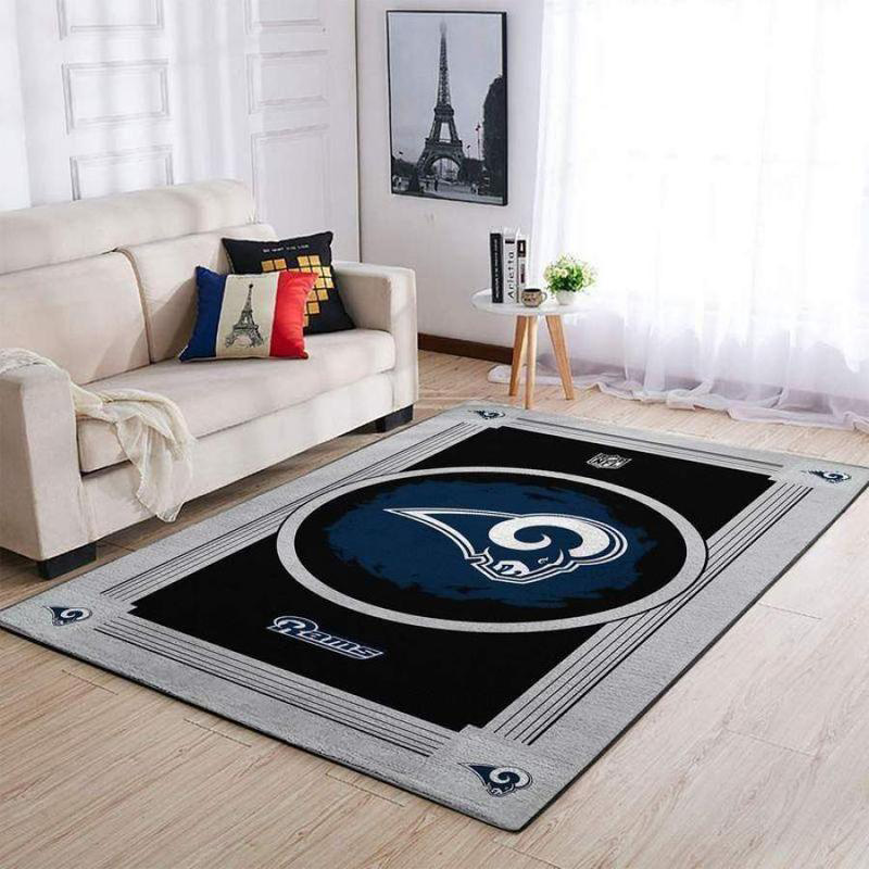 Los Angeles Rams Area Rug NFL Area Rug Bedroom Area Rug Indoor Rug Rectangle Carpet