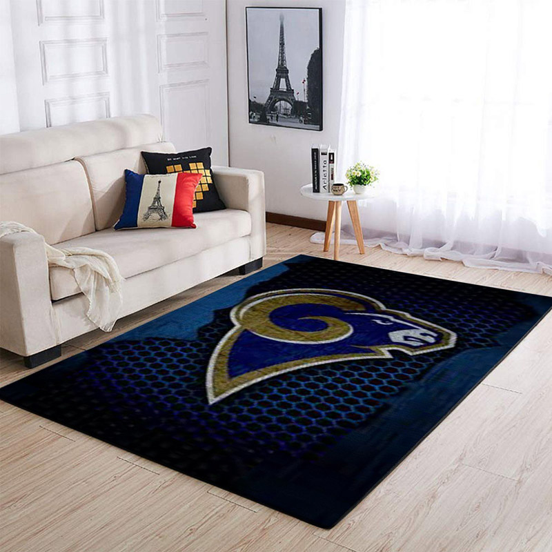 Los Angeles Rams Area Rug NFL Area Rug Dining Room Rug Indoor Rugs Rectangle Carpet