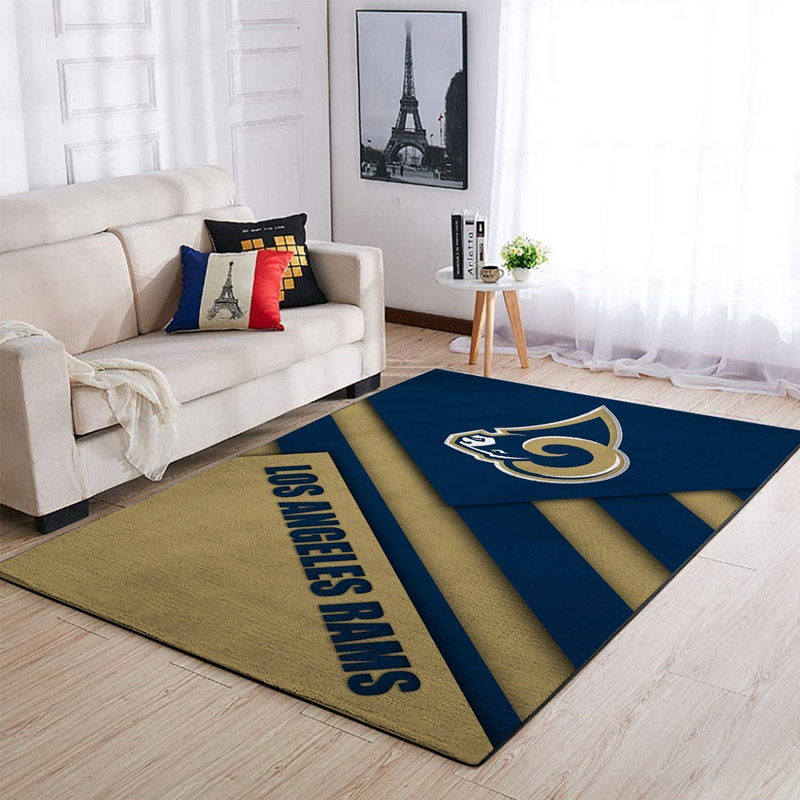 Los Angeles Rams Rug NFL Area Rug Living Room Area Rug Indoor Rugs Rectangle Carpet