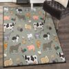 mammal playroom rug farm animals rug
