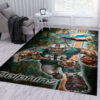 Miami Dolphins Area Rug NFL Area Rug Living Room Rug Indoor Rug Rectangle Carpet 3 miami dolphins area rug living room rug floor rug regtangle carpet home decor ver 1238