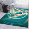 Miami Dolphins Rug NFL Area Rug Living Room Area Rug Indoor Rug Rectangle Carpet 3 miami dolphins area rug living room rug floor rug regtangle carpet home decor ver 1245