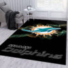 miami dolphins area rug living room rug floor rug regtangle carpet home decor ver 1248
