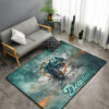 Miami Dolphins Rug NFL Area Rug Bedroom Rug Indoor Rugs Rectangle Carpet 4 miami dolphins carpet bath rug floor rug regtangle carpet home decor ver 1255