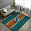 miami dolphins carpet bath rug floor rug regtangle carpet home decor ver 1257