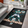 Miami Dolphins Area Rug NFL Area Rug Dining Room Rugs Indoor Rug Rectangle Carpet 3 miami dolphins carpet living room rug floor rug regtangle carpet home decor ver 1261
