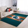 miami dolphins rug bath rug floor rug regtangle carpet home decor ver 1275