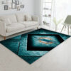 miami dolphins rug living room rug floor rug regtangle carpet home decor ver 1279