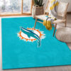 miami dolphins rug living room rug floor rug regtangle carpet home decor ver 1282