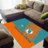 Miami Dolphins Rug NFL Area Rug Bathroom Rug Indoor Rugs Rectangle Carpet 3 miami dolphins rug living room rug floor rug regtangle carpet home decor ver 1290