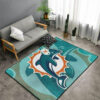 miami dolphins rug living room rug floor rug regtangle carpet home decor ver 1293