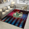Milwaukee Bucks Area Rug NBA Area Rug Dining Room Rug Indoor Indoor Rugs Rectangle Carpet 3 milwaukee bucks rug living room carpet regtangle carpet floor decor home decor ver 507