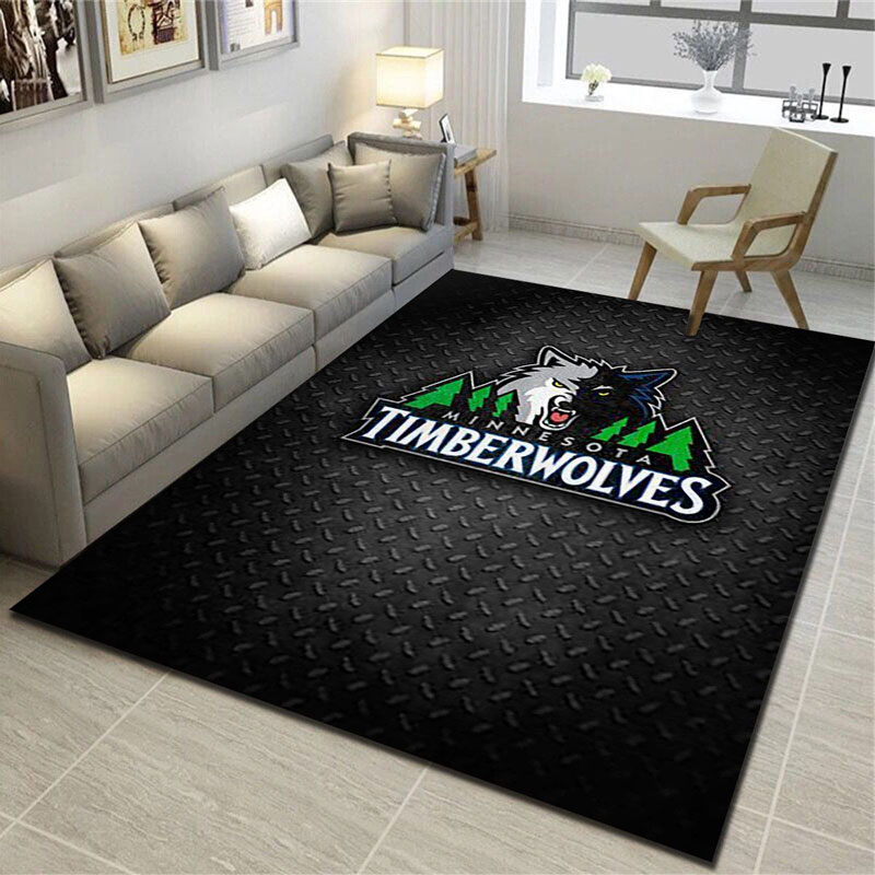 Minnesota Timberwolves Area Rug NBA Area Rug Bedroom Rug Indoor Rug Rectangle Carpet