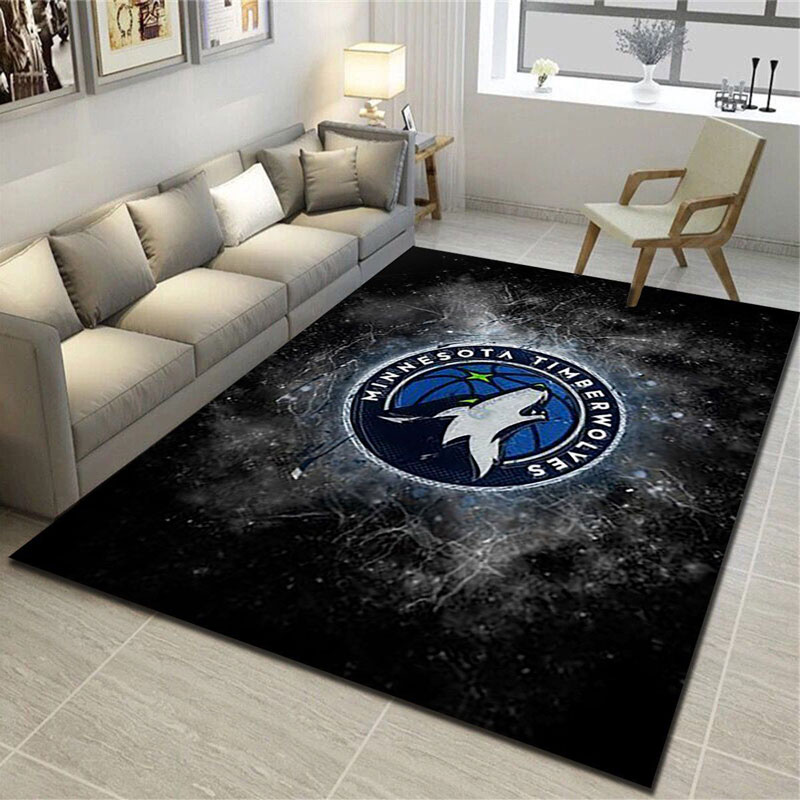 Minnesota Timberwolves Rug NBA Area Rug Bedroom Rug Indoor Rug Rectangle Carpet