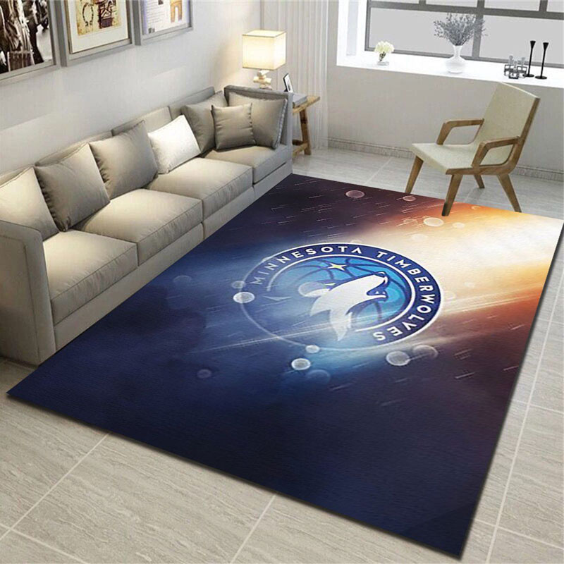Minnesota Timberwolves Area Rug NBA Area Rug Bedroom Area Rug Indoor Rug Rectangle Carpet