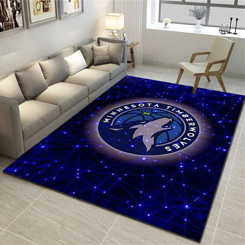 Minnesota Timberwolves Area Rug NBA Area Rug Bathroom Rugs Indoor Rugs Rectangle Carpet