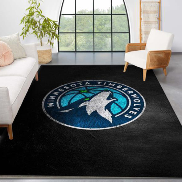 Minnesota Timberwolves Area Rug NBA Area Rug Kitchen Rug Indoor Rug Rectangle Carpet