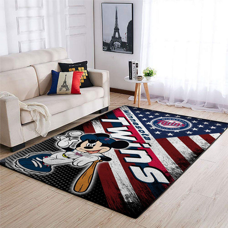 Minnesota Twins Rug MLB Area Rug Kitchen Rug Indoor Indoor Rug Rectangle Carpet