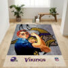 minnesota vikings rug bathroom rug floor rug regtangle carpet home decor ver 1354