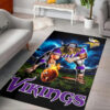 minnesota vikings rug living room rug floor rug regtangle carpet home decor ver 1367