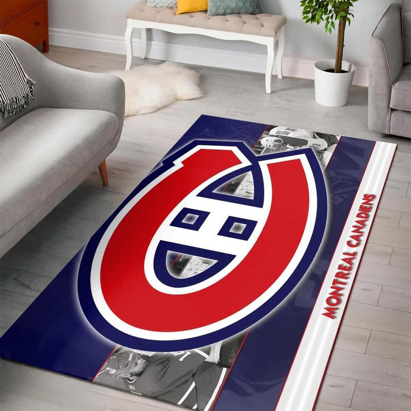 Montreal Canadiens Rug NHL Area Rug Bedroom Area Rug Indoor Rug Rectangle Carpet