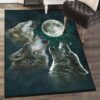 mythical creatures washable rugs three wolf moon rug