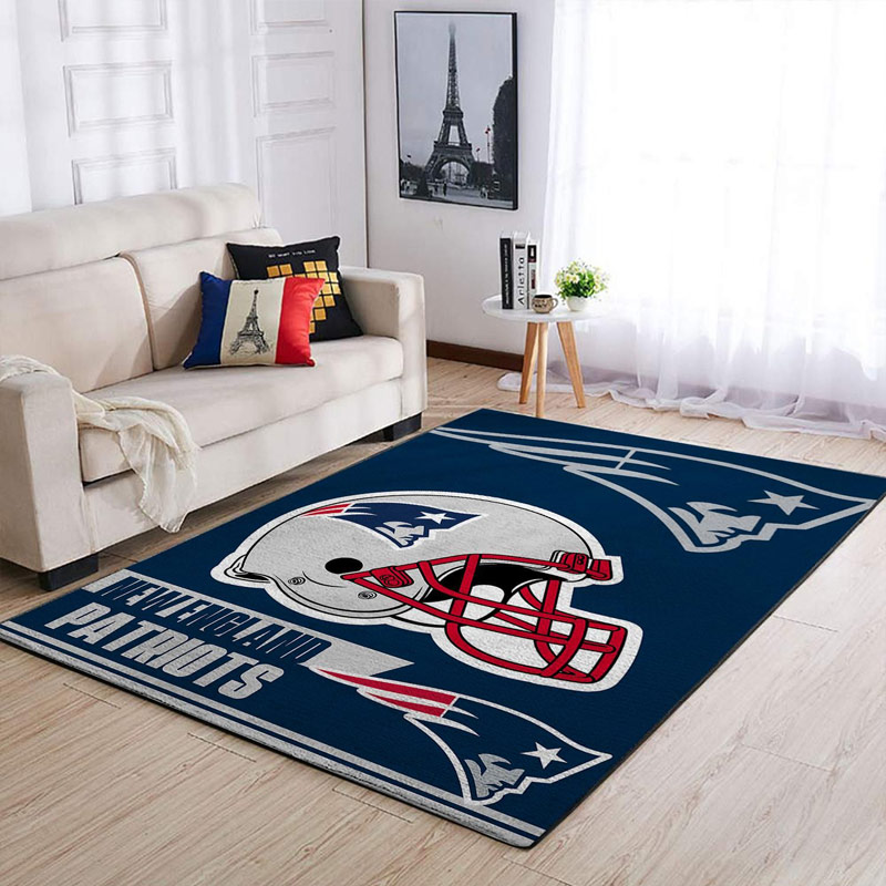 New England Patriot Area Rug NFL Area Rug Dining Room Rug Indoor Indoor Rug Rectangle Carpet