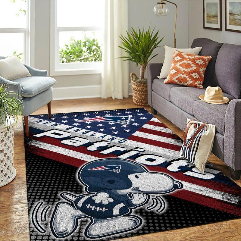 New England Patriot Rug NFL Area Rug Bathroom Rug Indoor Indoor Rug Rectangle Carpet