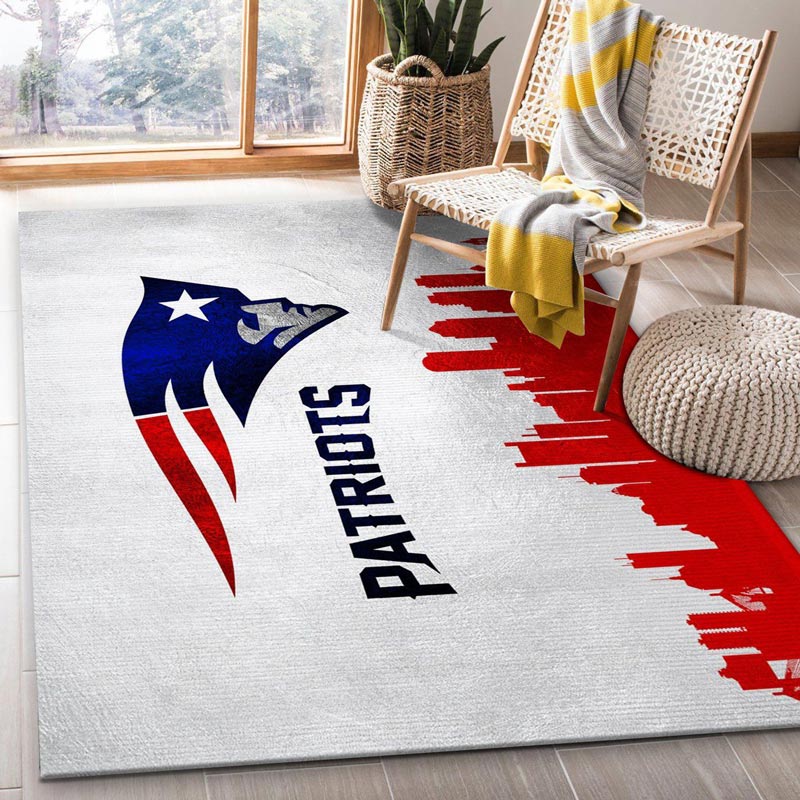 New England Patriot Rug NFL Area Rug Kitchen Rug Indoor Rug Rectangle Carpet