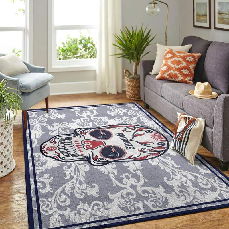 New England Patriot Area Rug NFL Area Rug Dining Room Rugs Indoor Rugs Rectangle Carpet