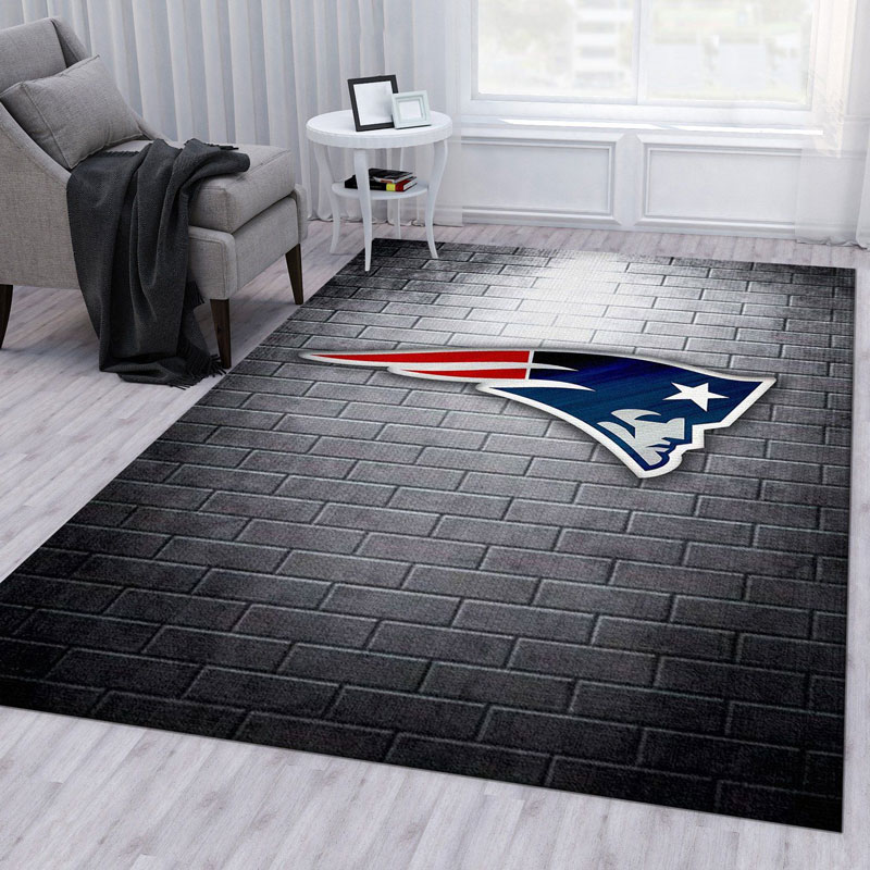New England Patriot Rug NFL Area Rug Bathroom Rugs Indoor Indoor Rug Rectangle Carpet