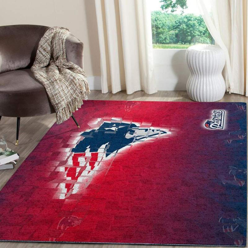 New England Patriot Area Rug NFL Area Rug Kitchen Rug Indoor Rugs Rectangle Carpet