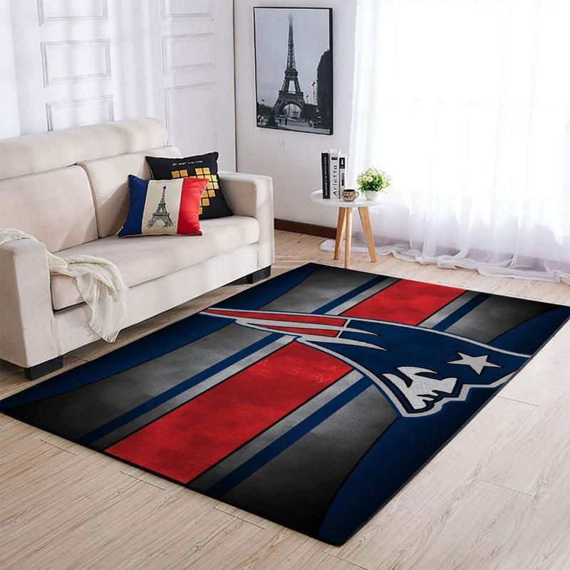 New England Patriot Area Rug NFL Area Rug Bathroom Rugs Indoor Rugs Rectangle Carpet