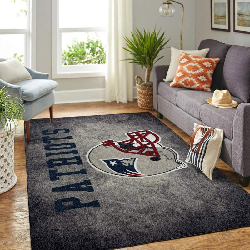 New England Patriot Rug NFL Area Rug Bedroom Area Rug Indoor Indoor Rugs Rectangle Carpet