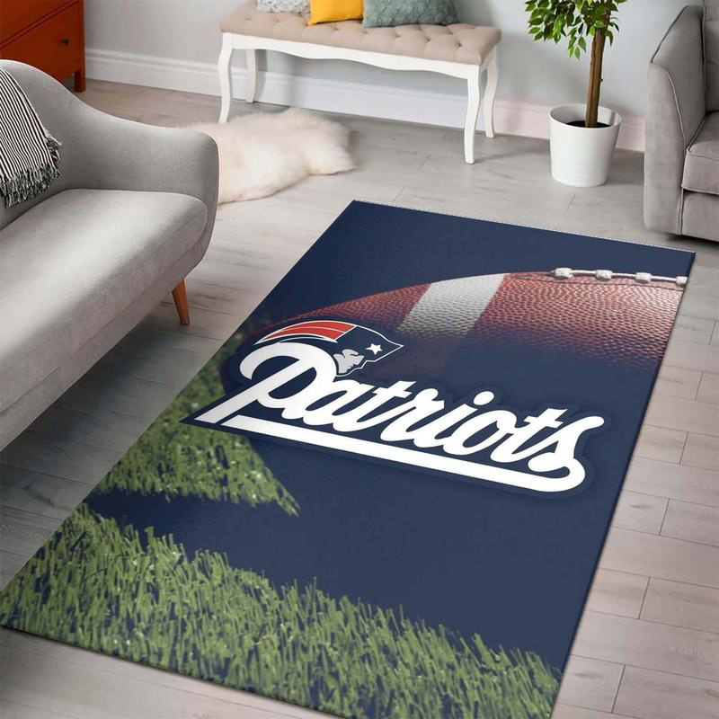 New England Patriot Area Rug NFL Area Rug Bedroom Area Rug Indoor Rug Rectangle Carpet